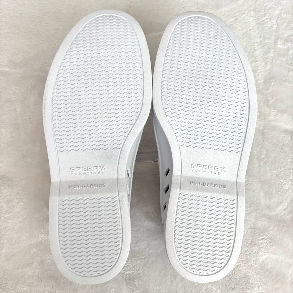 SPERRY Authentic Original Float Cozy Slip-On White Boat Shoe--NEW--8 - Picture 13 of 16